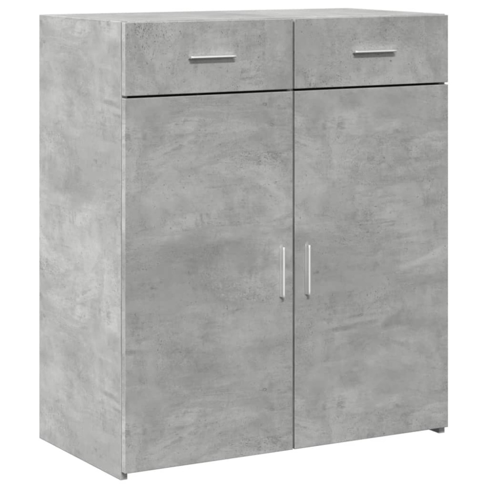 vidaXL Ντουλάπι Γκρι Σκυροδέματος 80x42,5x93 εκ. Επεξεργασμένο Ξύλο