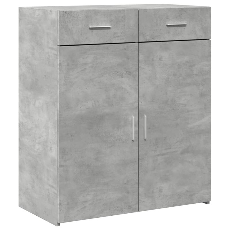vidaXL Ντουλάπι Γκρι Σκυροδέματος 80x42,5x93 εκ. Επεξεργασμένο Ξύλο