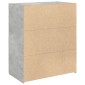 vidaXL Ντουλάπι Γκρι Σκυροδέματος 80x42,5x93 εκ. Επεξεργασμένο Ξύλο