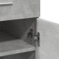 vidaXL Ντουλάπι Γκρι Σκυροδέματος 80x42,5x93 εκ. Επεξεργασμένο Ξύλο