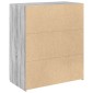 vidaXL Ντουλάπι Γκρι Sonoma 80x42,5x93 εκ. από Επεξεργασμένο Ξύλο