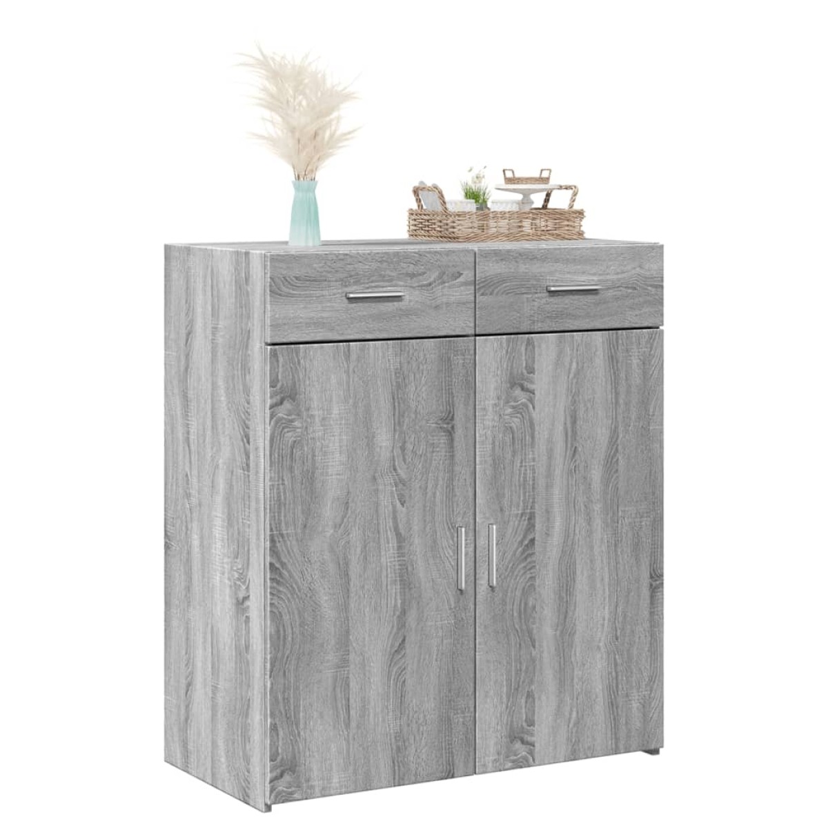 vidaXL Ντουλάπι Γκρι Sonoma 80x42,5x93 εκ. από Επεξεργασμένο Ξύλο