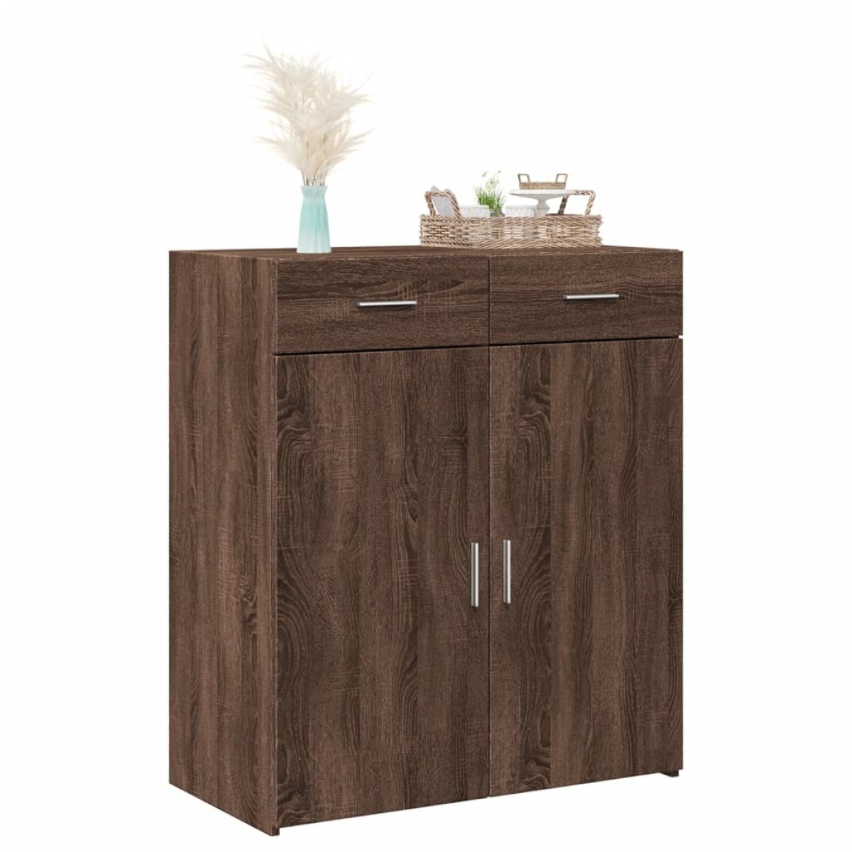 vidaXL Ντουλάπι Καφέ Δρυς 80x42,5x93 εκ. από Επεξεργασμένο Ξύλο