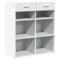 vidaXL Ντουλάπι Λευκή 80x42,5x93 εκ. από Επεξεργασμένο Ξύλο