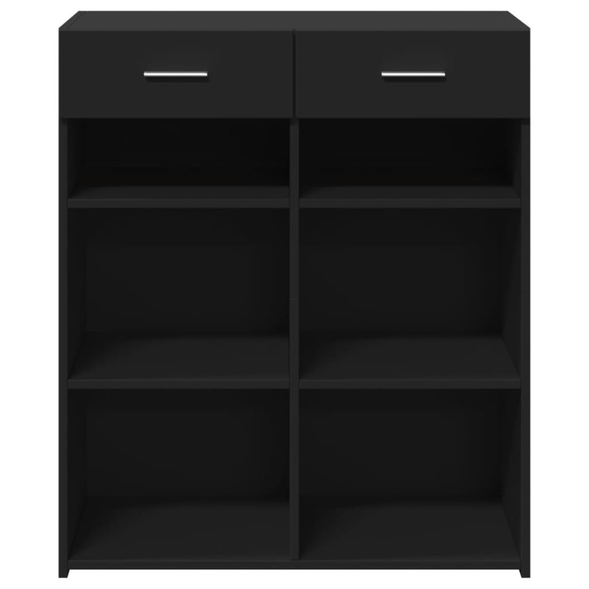vidaXL Ντουλάπι Μαύρη 80x42,5x93 εκ. από Επεξεργασμένο Ξύλο