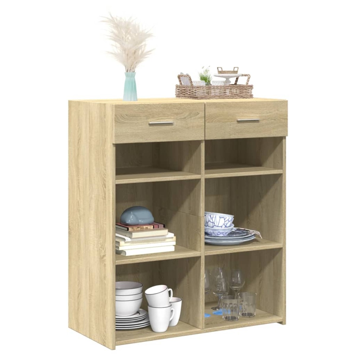 vidaXL Ντουλάπι Sonoma Δρυς 80x42,5x93 εκ. από Επεξεργασμένο Ξύλο