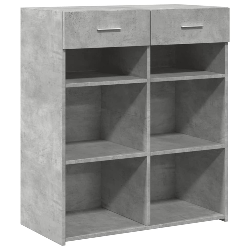 vidaXL Ντουλάπι Γκρι Σκυροδέματος 80x42,5x93 εκ. Επεξεργασμένο Ξύλο