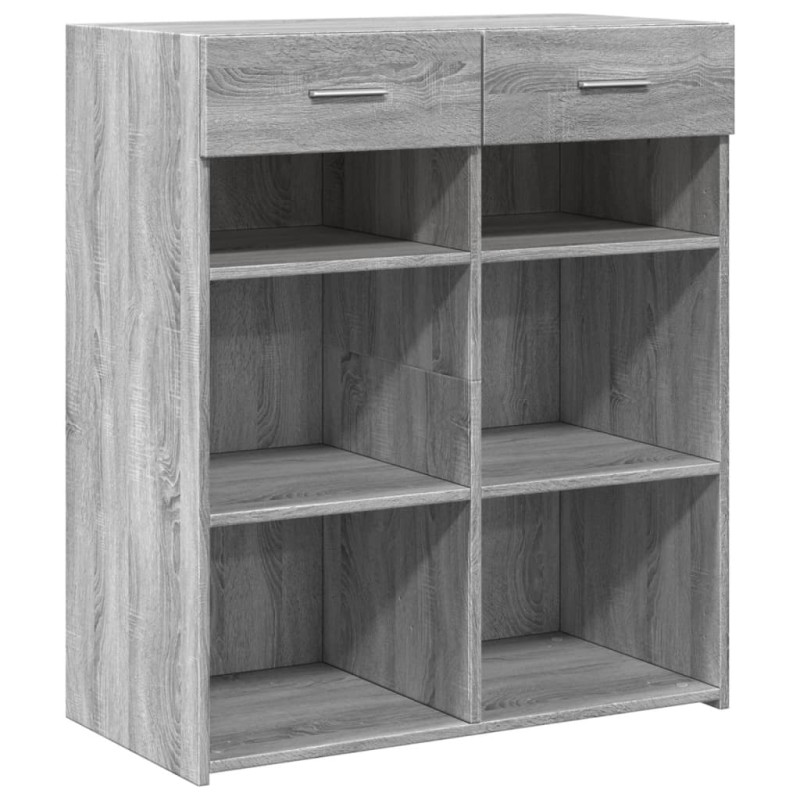 vidaXL Ντουλάπι Γκρι Sonoma 80x42,5x93 εκ. από Επεξεργασμένο Ξύλο