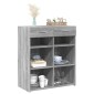 vidaXL Ντουλάπι Γκρι Sonoma 80x42,5x93 εκ. από Επεξεργασμένο Ξύλο