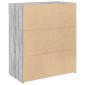 vidaXL Ντουλάπι Γκρι Sonoma 80x42,5x93 εκ. από Επεξεργασμένο Ξύλο