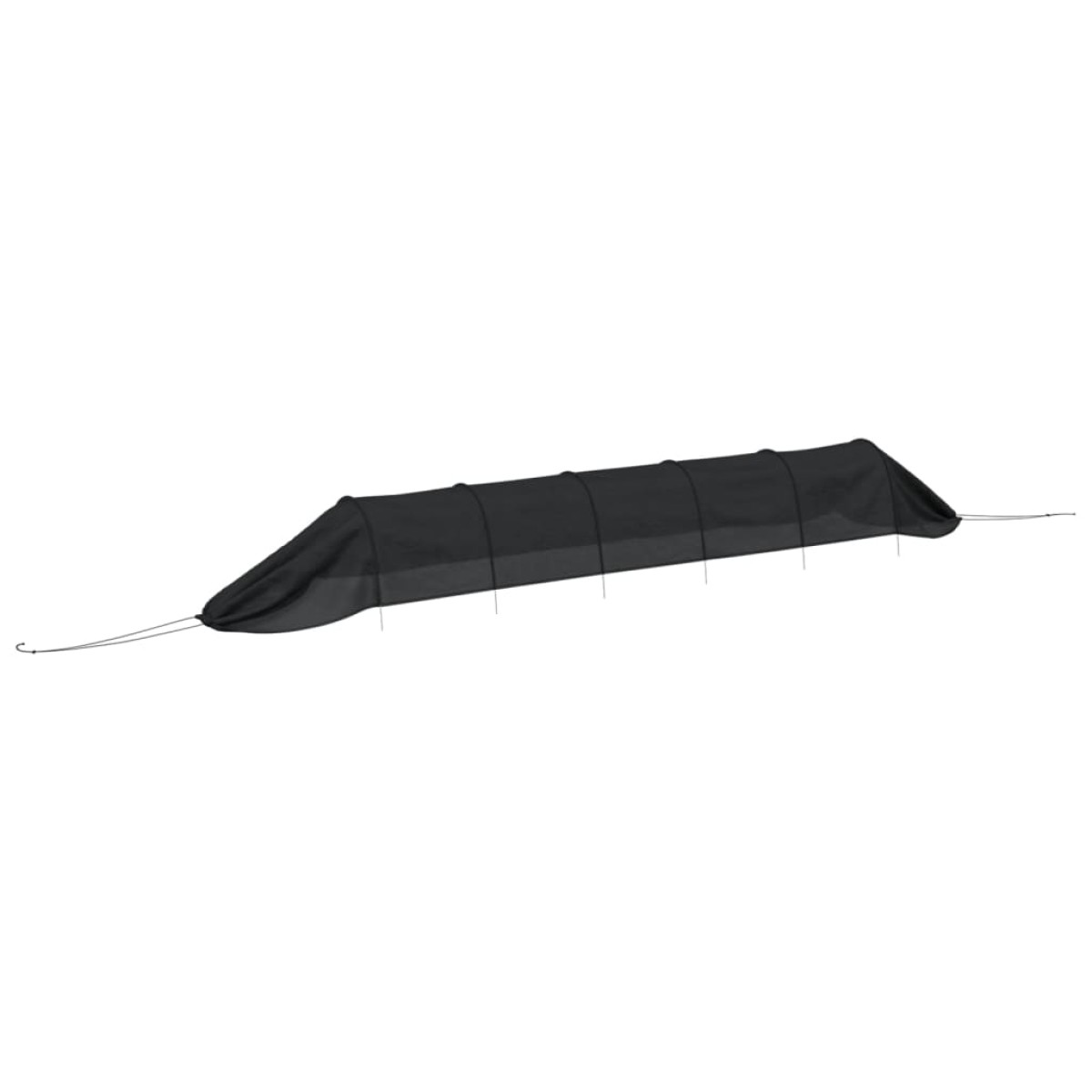 vidaXL Τούνελ Καλλιέρ. με Δίχτυ 2 τεμ. Μαύρα 300x50x48,5 εκ Χάλυβας/PE