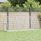 vidaXL Κλουβί Κουνελιών Ασημί 105x300x120 εκ. από Γαλβανισμένο Χάλυβα