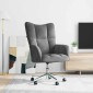 vidaXL Πολυθρόνα Relax Σκούρο Γκρι Βελούδινη