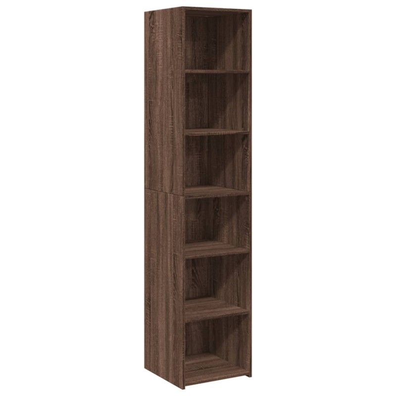 vidaXL Ντουλάπι Καφέ Δρυς 40x41x185 εκ. Επεξεργασμένο Ξύλο
