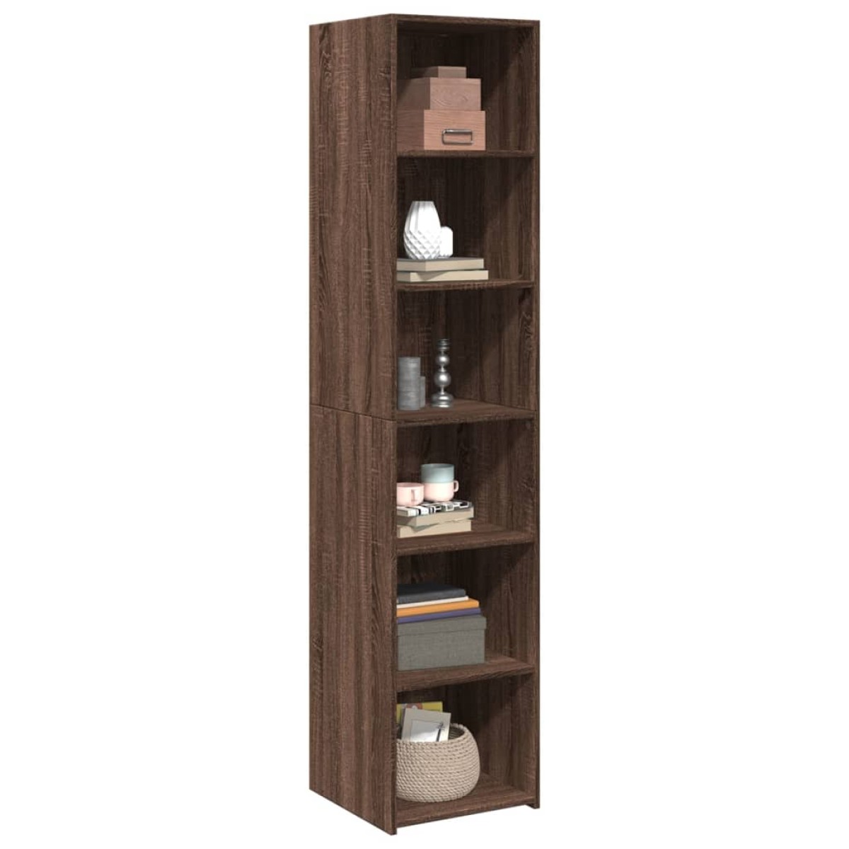 vidaXL Ντουλάπι Καφέ Δρυς 40x41x185 εκ. Επεξεργασμένο Ξύλο