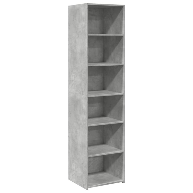 vidaXL Ντουλάπι Γκρι Σκυροδέματος 45x41x185 εκ. Επεξεργασμένο Ξύλο