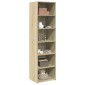 vidaXL Ντουλάπι Sonoma δρυς 50x41x185 εκ. από Επεξεργασμένο Ξύλο