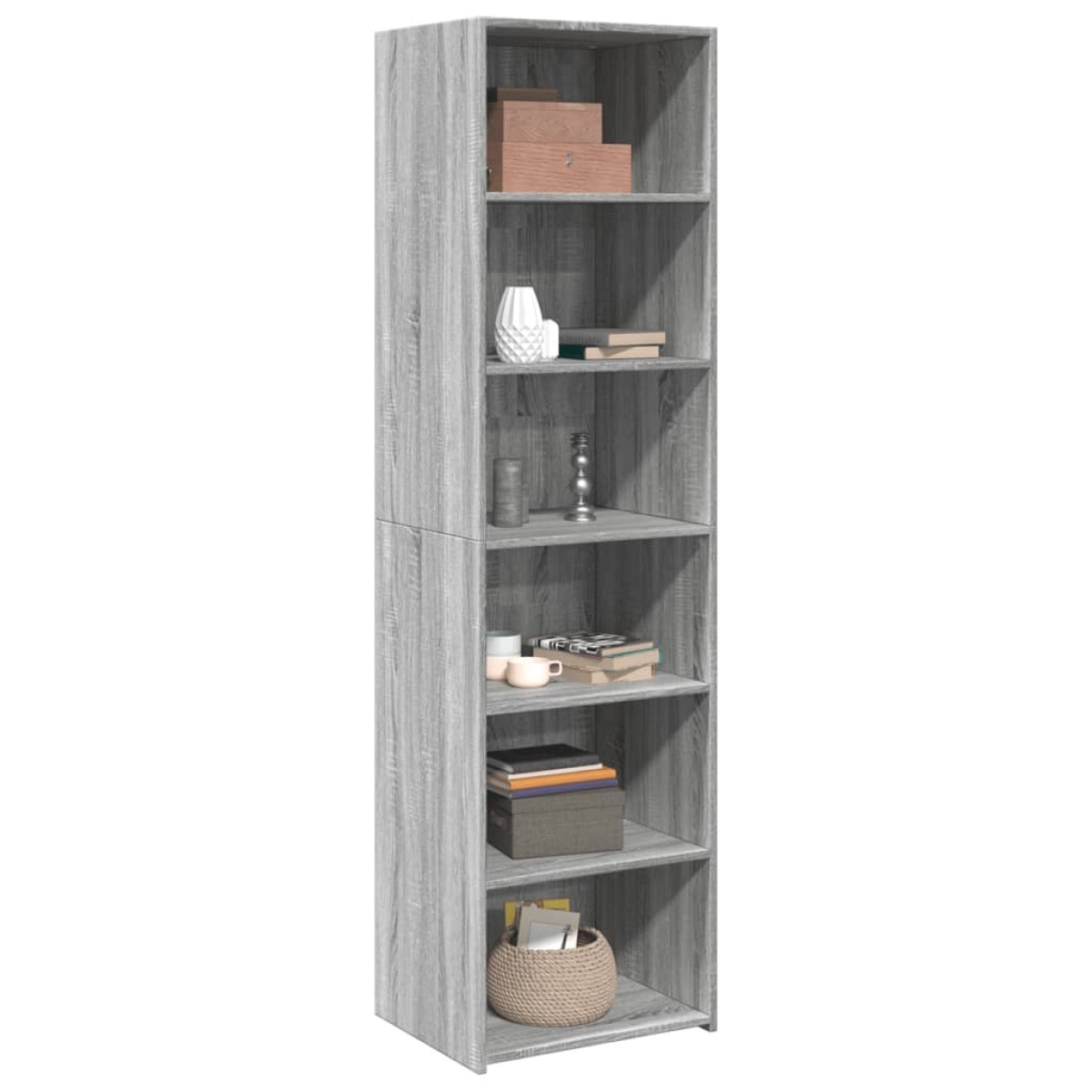 vidaXL Ντουλάπι Γκρι Sonoma 50x41x185 εκ. από Επεξεργασμένο Ξύλο