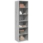 vidaXL Ντουλάπι Γκρι Sonoma 50x41x185 εκ. από Επεξεργασμένο Ξύλο