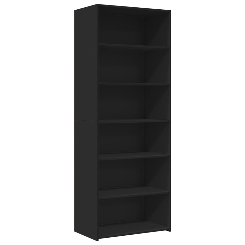 vidaXL Ντουλάπι Μαύρη 70x41x185 εκ. από Επεξεργασμένο Ξύλο
