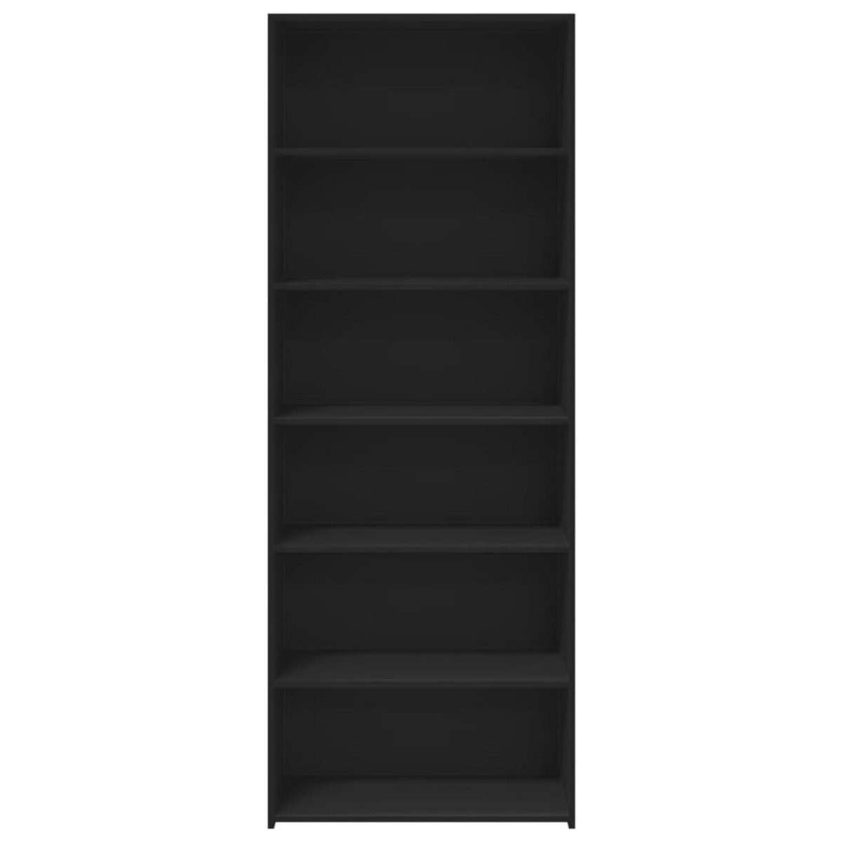 vidaXL Ντουλάπι Μαύρη 70x41x185 εκ. από Επεξεργασμένο Ξύλο