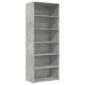 vidaXL Ντουλάπι Γκρι Σκυροδέματος 70x41x185 εκ. Επεξεργασμένο Ξύλο