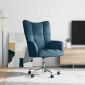 vidaXL Πολυθρόνα Relax Μπλε Βελούδινη
