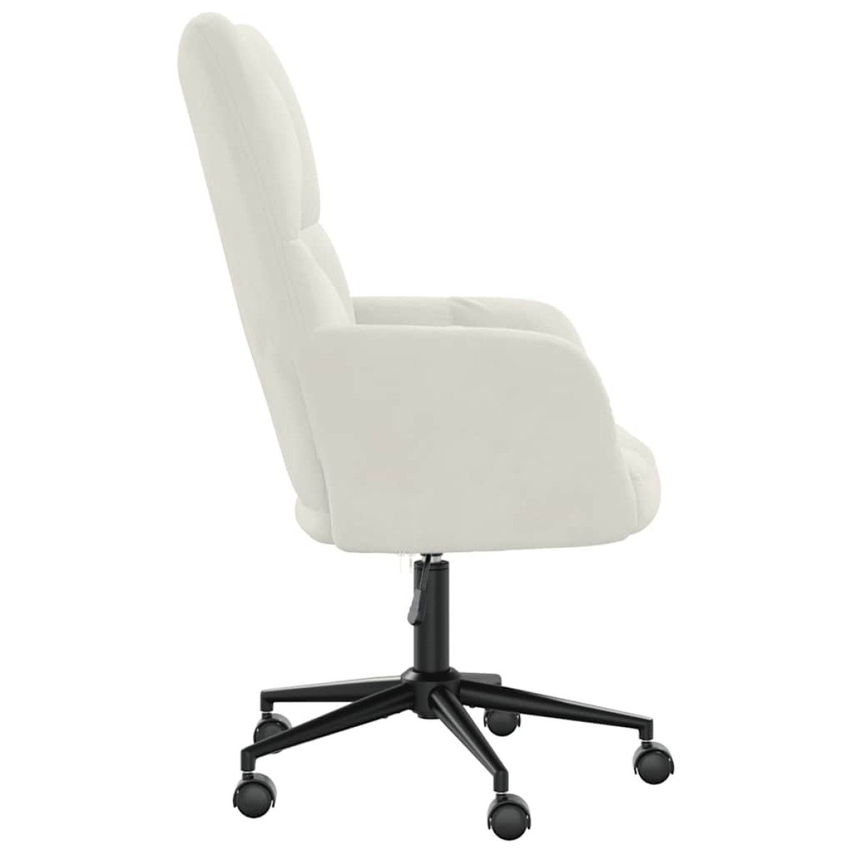 vidaXL Πολυθρόνα Relax Λευκό Κρεμ Βελούδινη