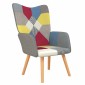 vidaXL Πολυθρόνα Relax Σχέδιο Patchwork Υφασμάτινη