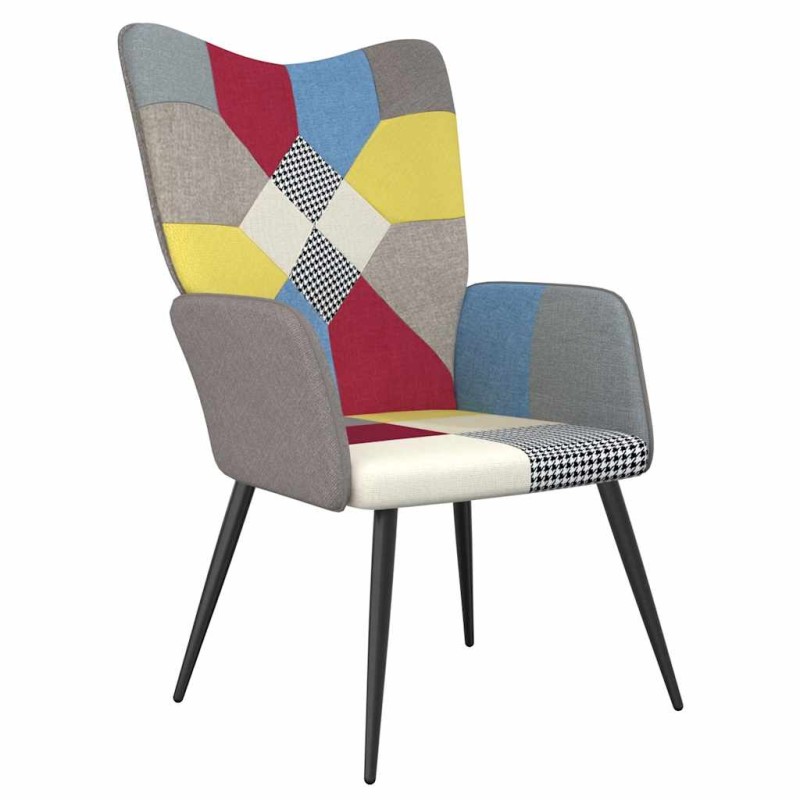 vidaXL Πολυθρόνα Relax Σχέδιο Patchwork Υφασμάτινη