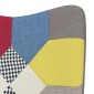 vidaXL Πολυθρόνα Relax Σχέδιο Patchwork Υφασμάτινη