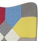vidaXL Πολυθρόνα Relax Σχέδιο Patchwork Υφασμάτινη