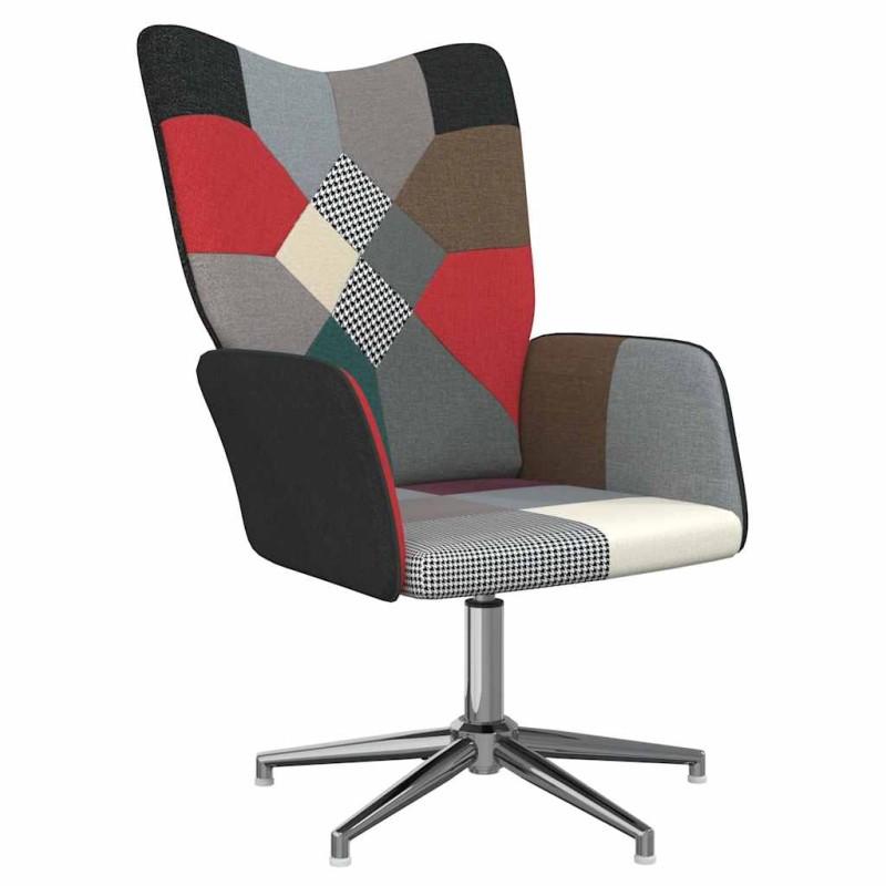 vidaXL Πολυθρόνα Relax Σχέδιο Patchwork Υφασμάτινη