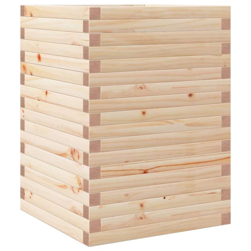 vidaXL Ζαρντινιέρα 50x50x68,5 εκ. από Μασίφ Ξύλο Πεύκου