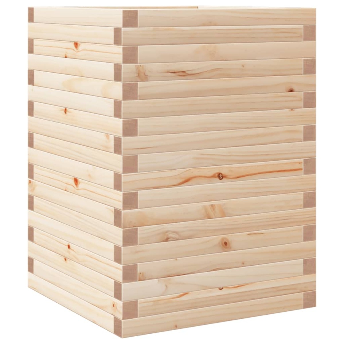 vidaXL Ζαρντινιέρα 50x50x68,5 εκ. από Μασίφ Ξύλο Πεύκου
