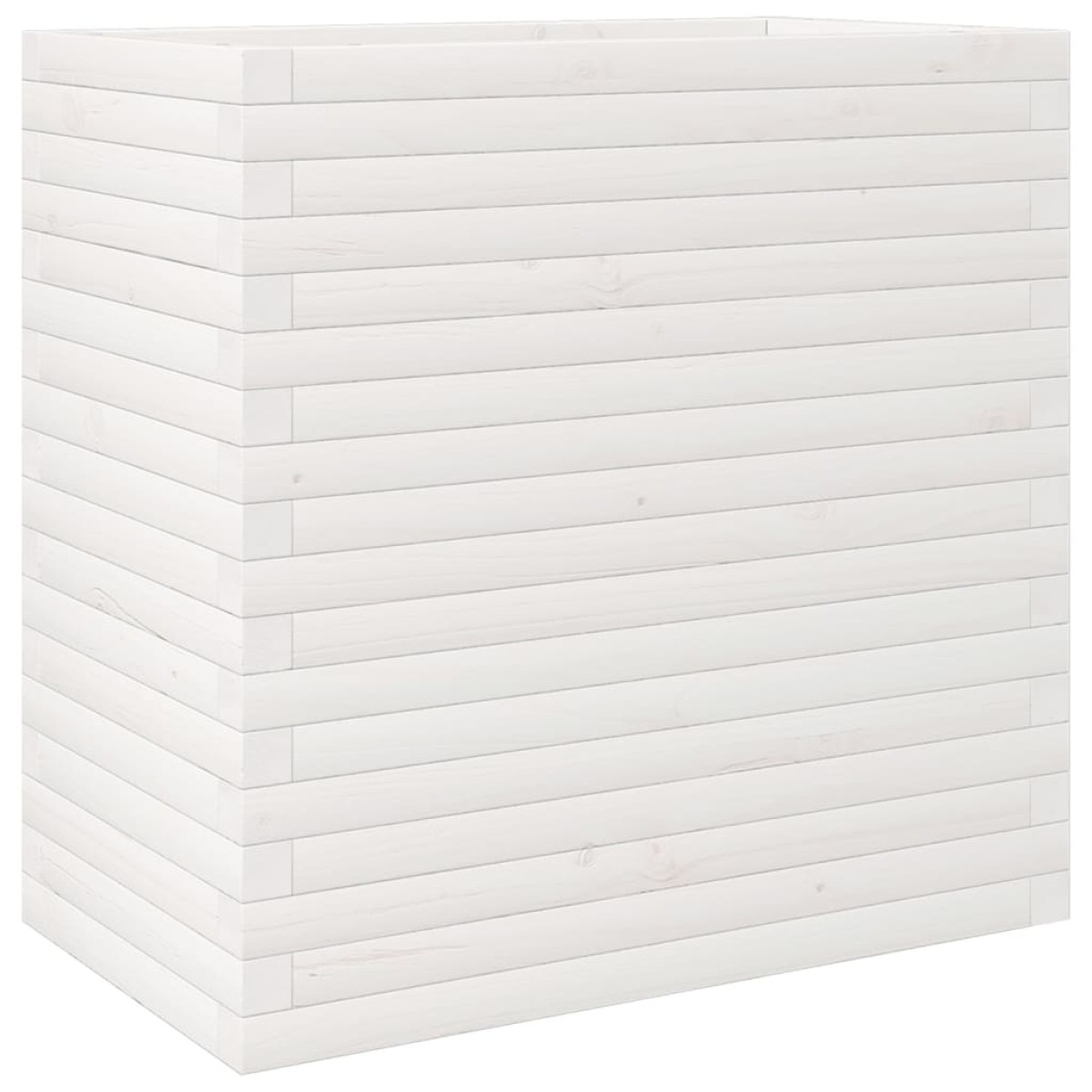 vidaXL Ζαρντινιέρα Κήπου Λευκή 70x40x68,5 εκ. από Μασίφ Ξύλο Πεύκου