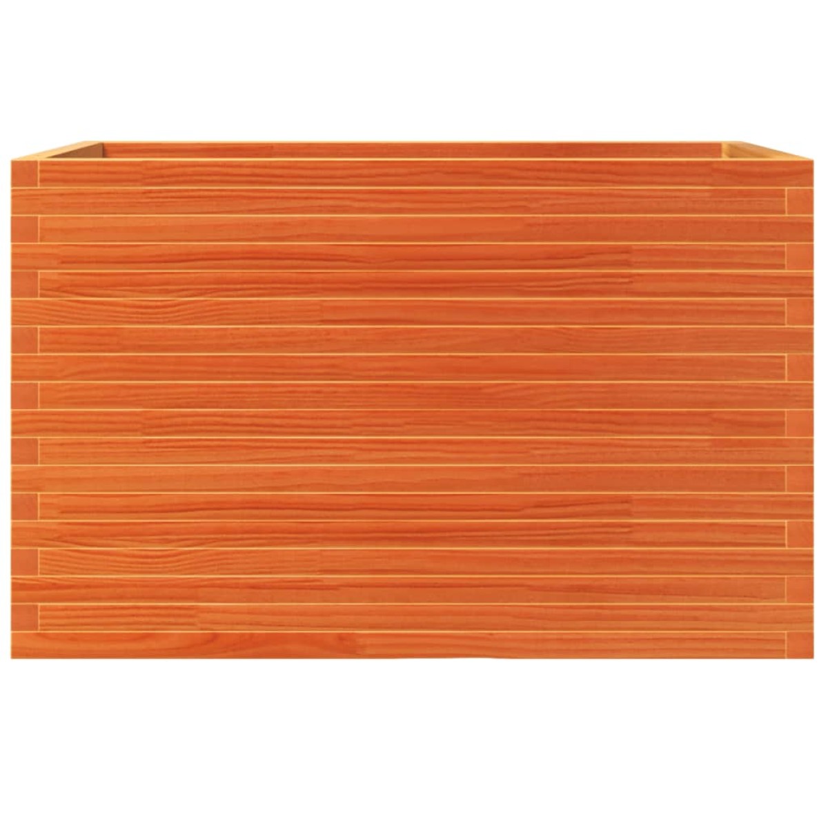 vidaXL Ζαρντινιέρα Καφέ Κεριού 110x60x68,5 εκ. από Μασίφ Ξύλο Πεύκου