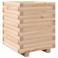 vidaXL Ζαρντινιέρα Λευκή 40x40x49,5 εκ από Μασίφ Ξύλο Πεύκου