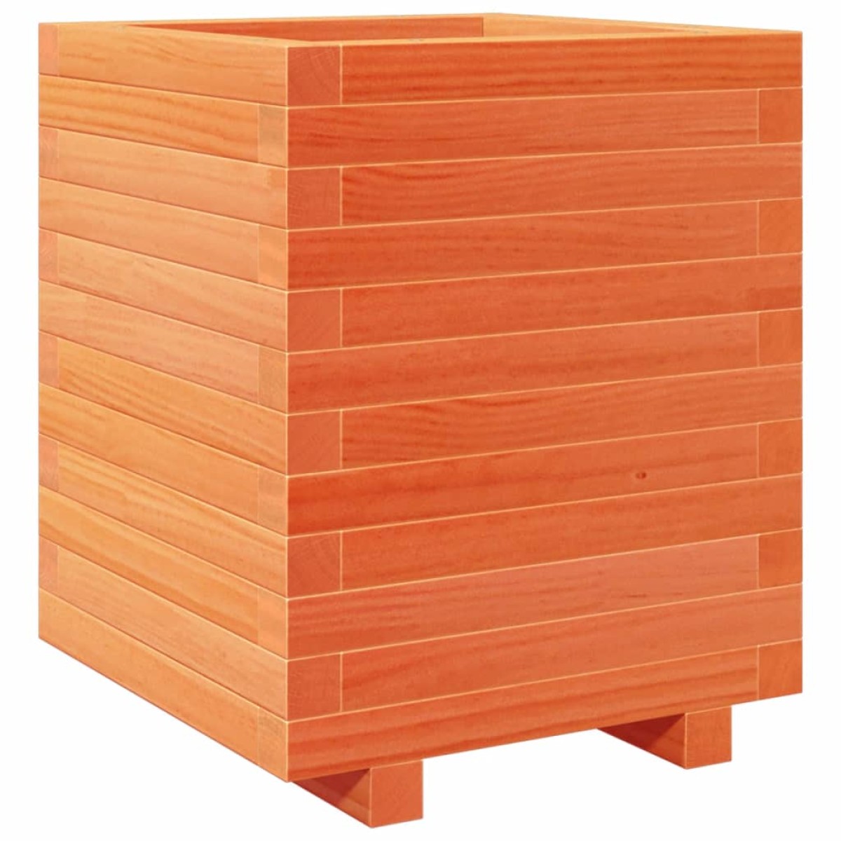 vidaXL Ζαρντινιέρα Καφέ Κεριού 40x40x49,5 εκ. από Μασίφ Ξύλο Πεύκου
