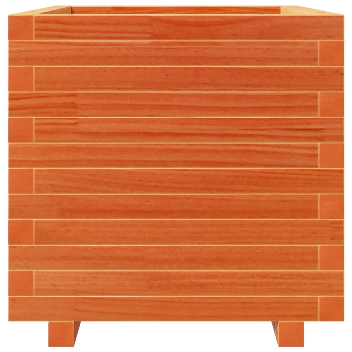 vidaXL Ζαρντινιέρα Καφέ Κεριού 50x50x49,5 εκ. από Μασίφ Ξύλο Πεύκου