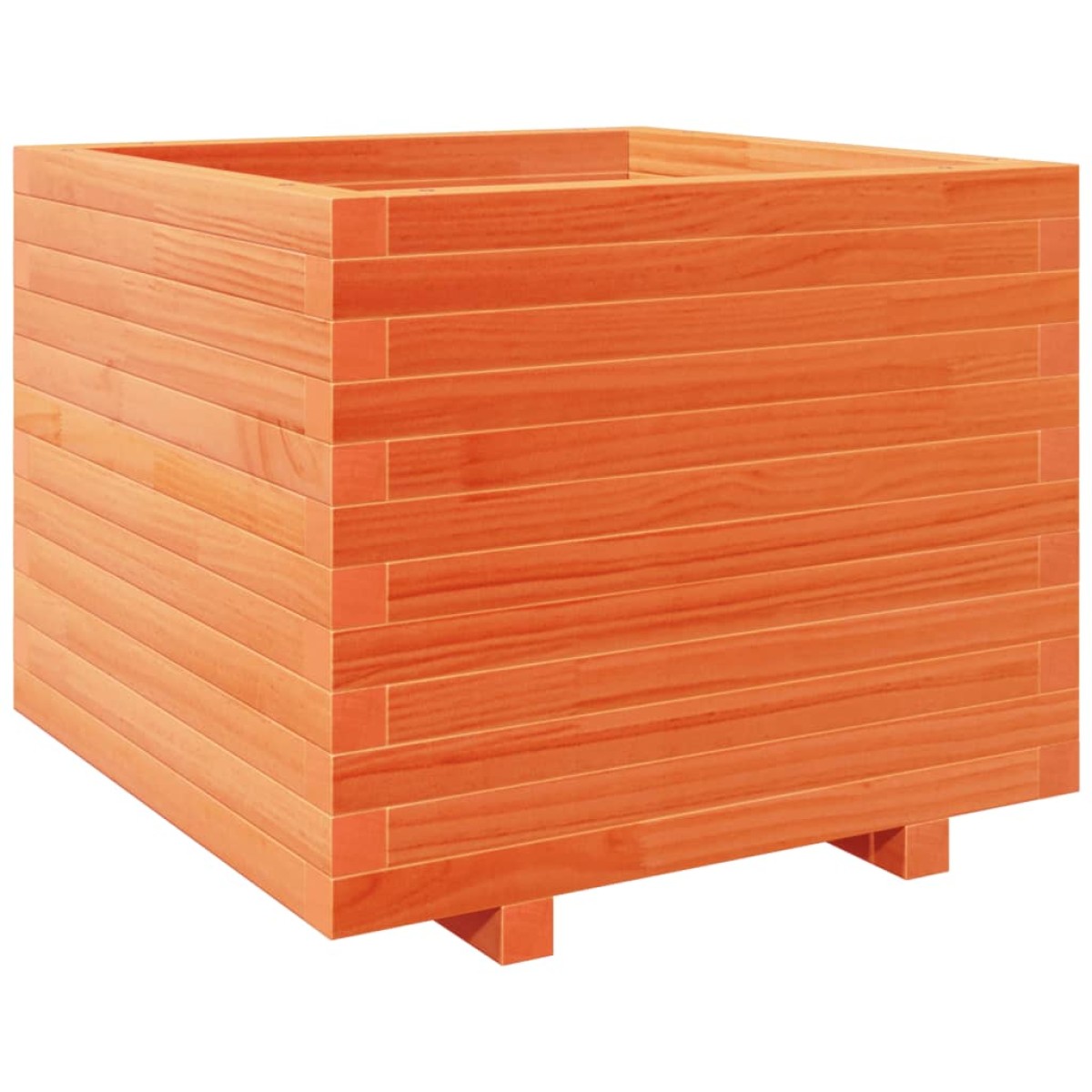 vidaXL Ζαρντινιέρα Καφέ Κεριού 60x60x49,5 εκ. από Μασίφ Ξύλο Πεύκου
