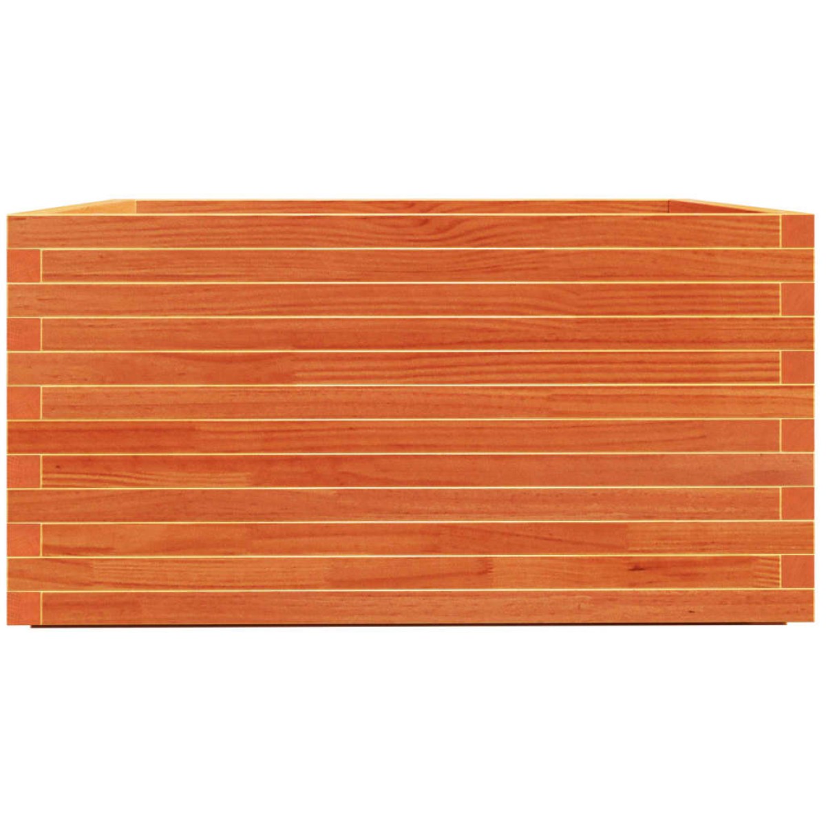 vidaXL Ζαρντινιέρα Καφέ Κεριού 90x90x49,5 εκ. από Μασίφ Ξύλο Πεύκου