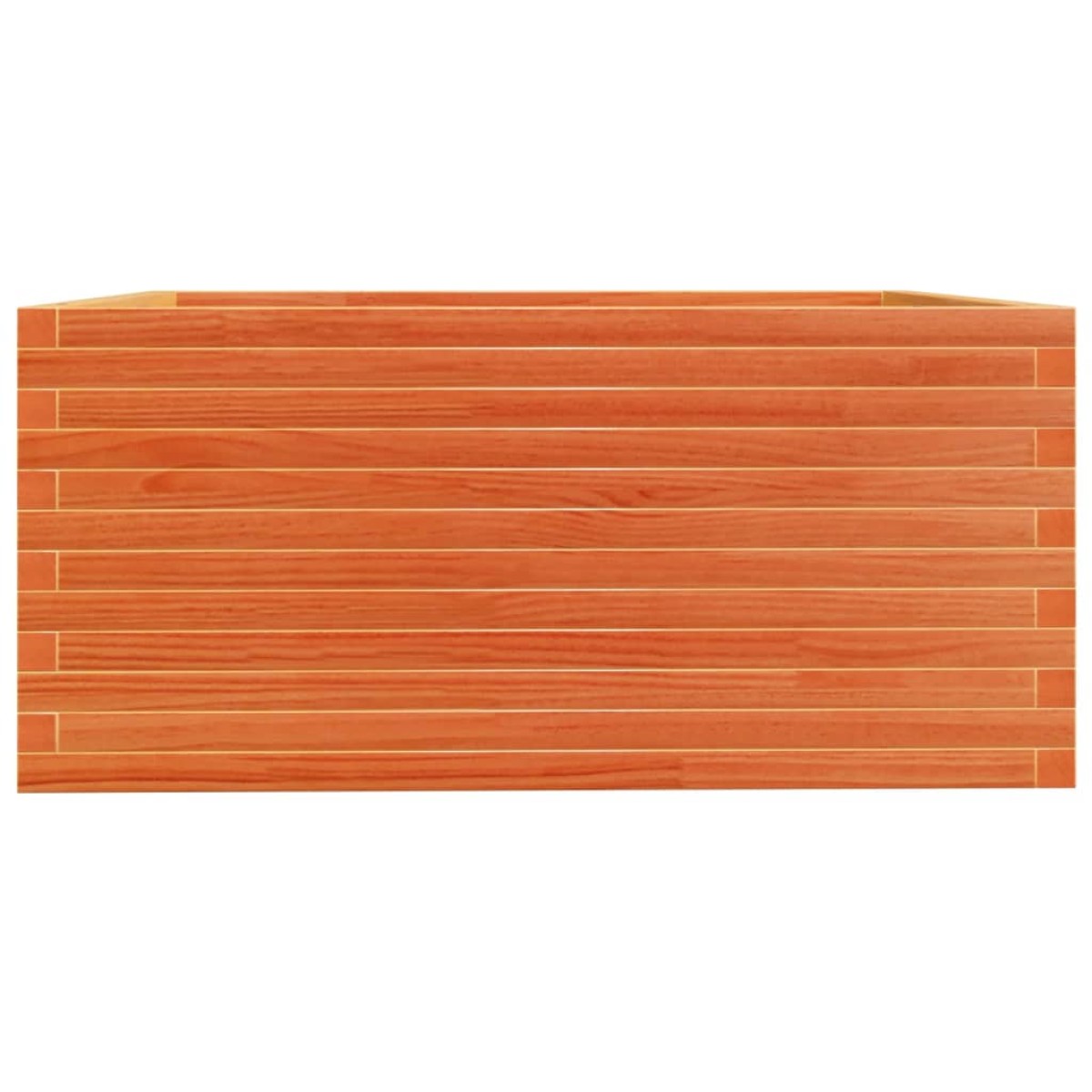 vidaXL Ζαρντινιέρα Καφέ Κεριού 100x100x49,5 εκ. από Μασίφ Ξύλο Πεύκου