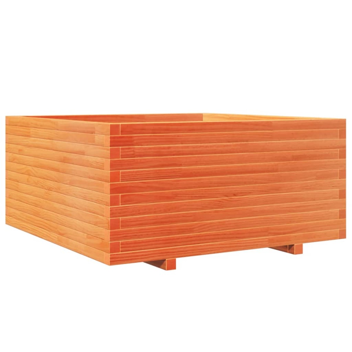 vidaXL Ζαρντινιέρα Καφέ Κεριού 100x100x49,5 εκ. από Μασίφ Ξύλο Πεύκου