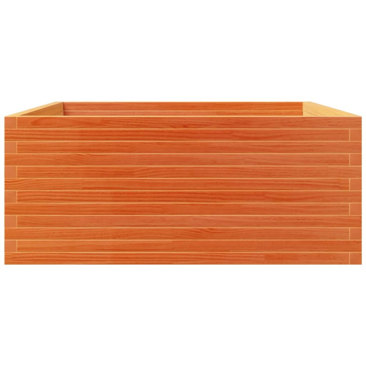 vidaXL Ζαρντινιέρα Καφέ Κεριού 110x110x49,5 εκ. από Μασίφ Ξύλο Πεύκου