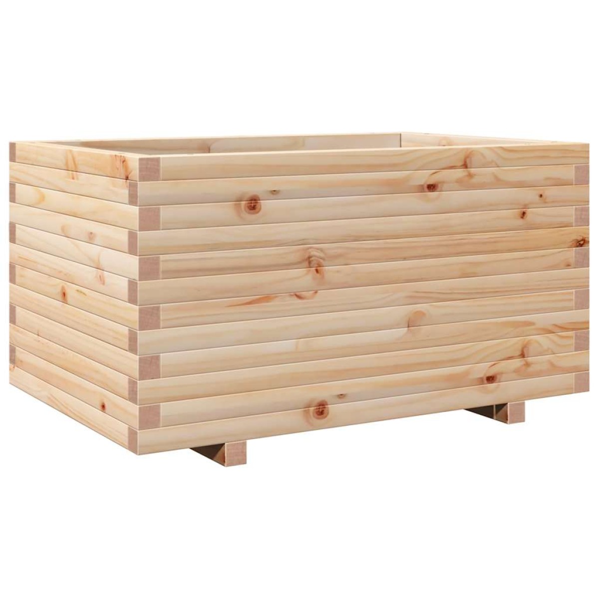 vidaXL Ζαρντινιέρα Κήπου 90x60x49,5 εκ από Μασίφ Ξύλο Πεύκου