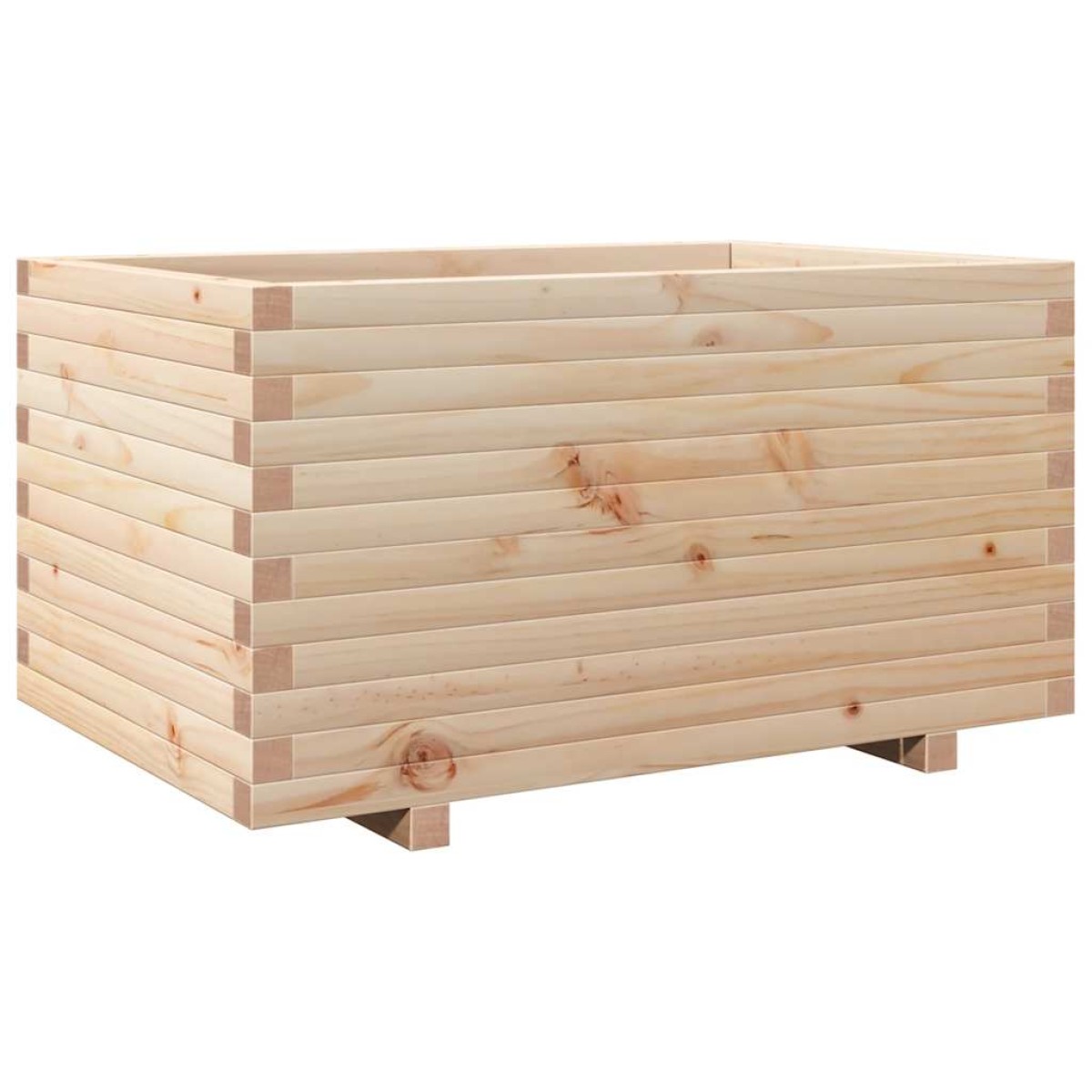 vidaXL Ζαρντινιέρα Κήπου 90x60x49,5 εκ από Μασίφ Ξύλο Πεύκου