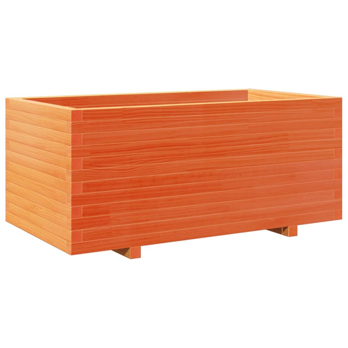 vidaXL Ζαρντινιέρα Καφέ Κεριού 110x60x49,5 εκ. από Μασίφ Ξύλο Πεύκου