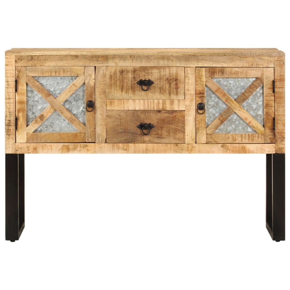 vidaXL Κονσόλα 110 x 30 x 74 εκ. από Ακατέργαστο Ξύλο Μάνγκο