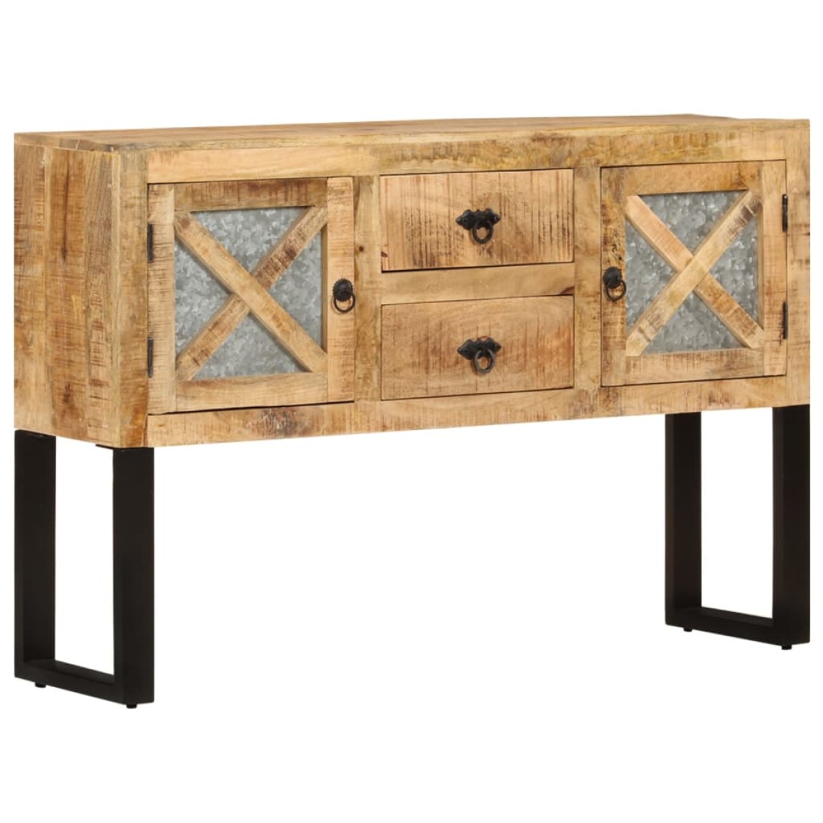 vidaXL Κονσόλα 110 x 30 x 74 εκ. από Ακατέργαστο Ξύλο Μάνγκο